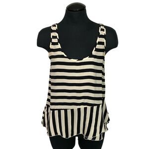 J. Crew 100% Silk Striped‎ Cami - Women’s 0